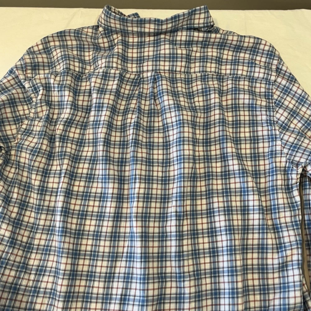 Peter Millar Men's Long Sleeve Button-Up Shirt Size XL Blue Plaid - Picture 13 of 13